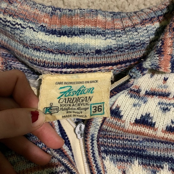 VINTAGE ZIP UP SWEATER - Picture 5 of 5